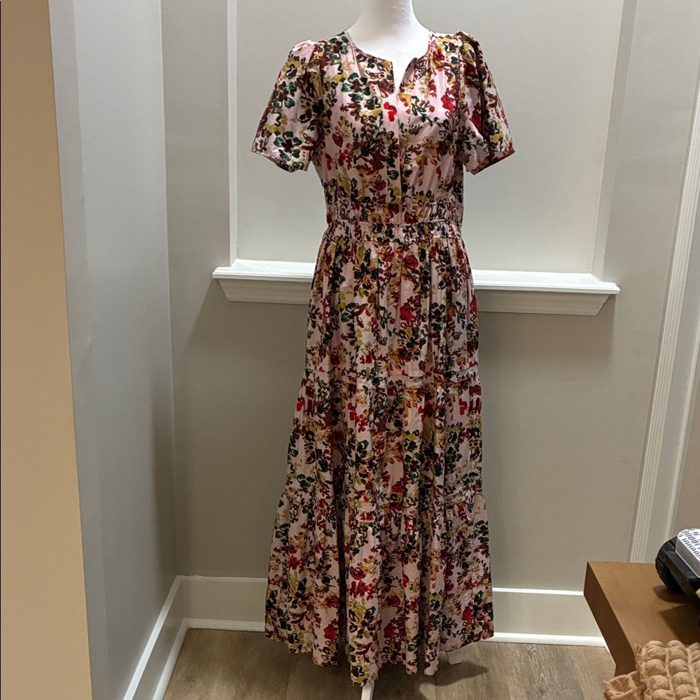 Anthropologie Multicolor Floral Maxi Dress